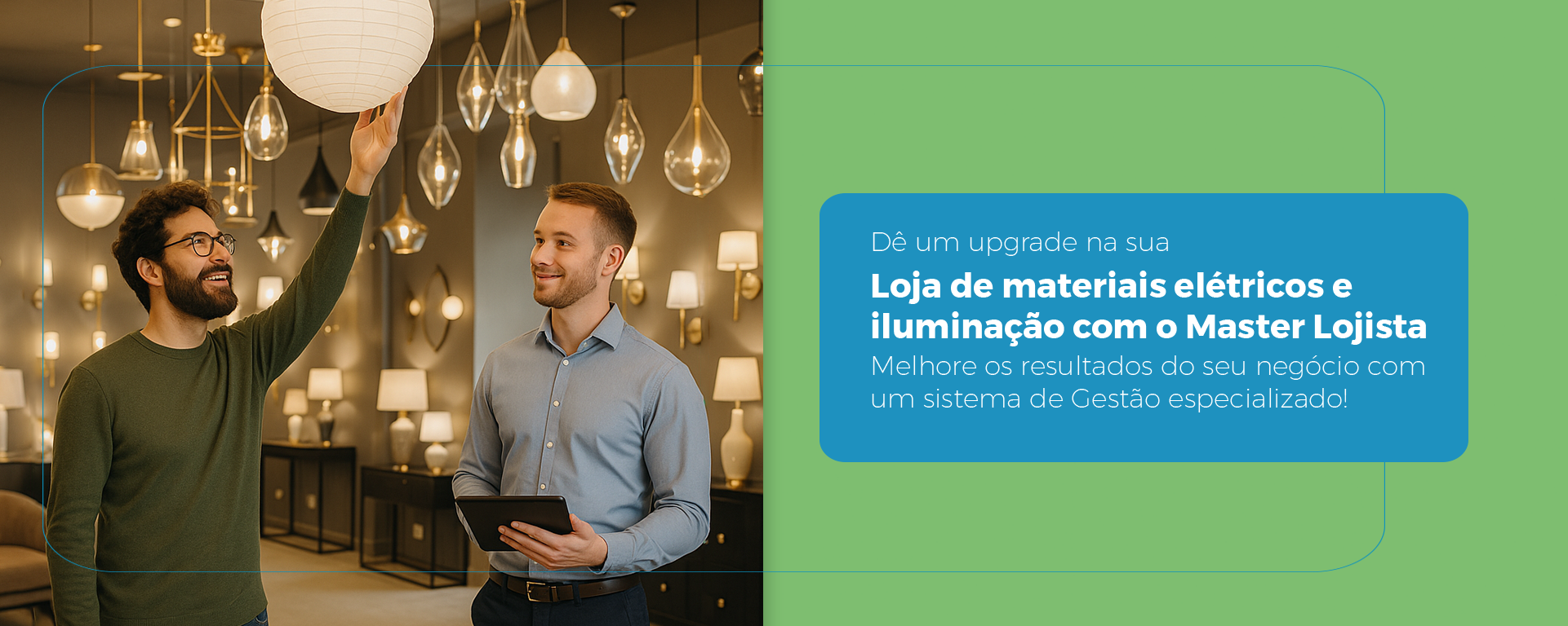 Lojas de Materiais elétricos - Sistema para lojas 1 Banner segmentos pc